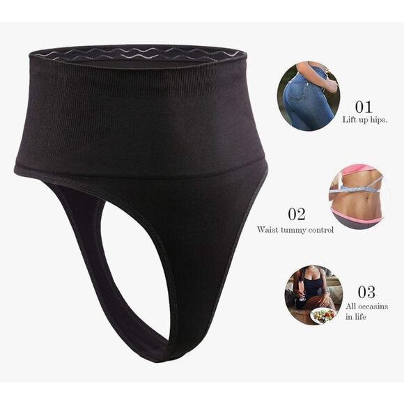 DREAM SLIM Women's Mid-Waist Seamless Tummy Control Thong Shapewear Panty 3XL... - Picture 13 of 13